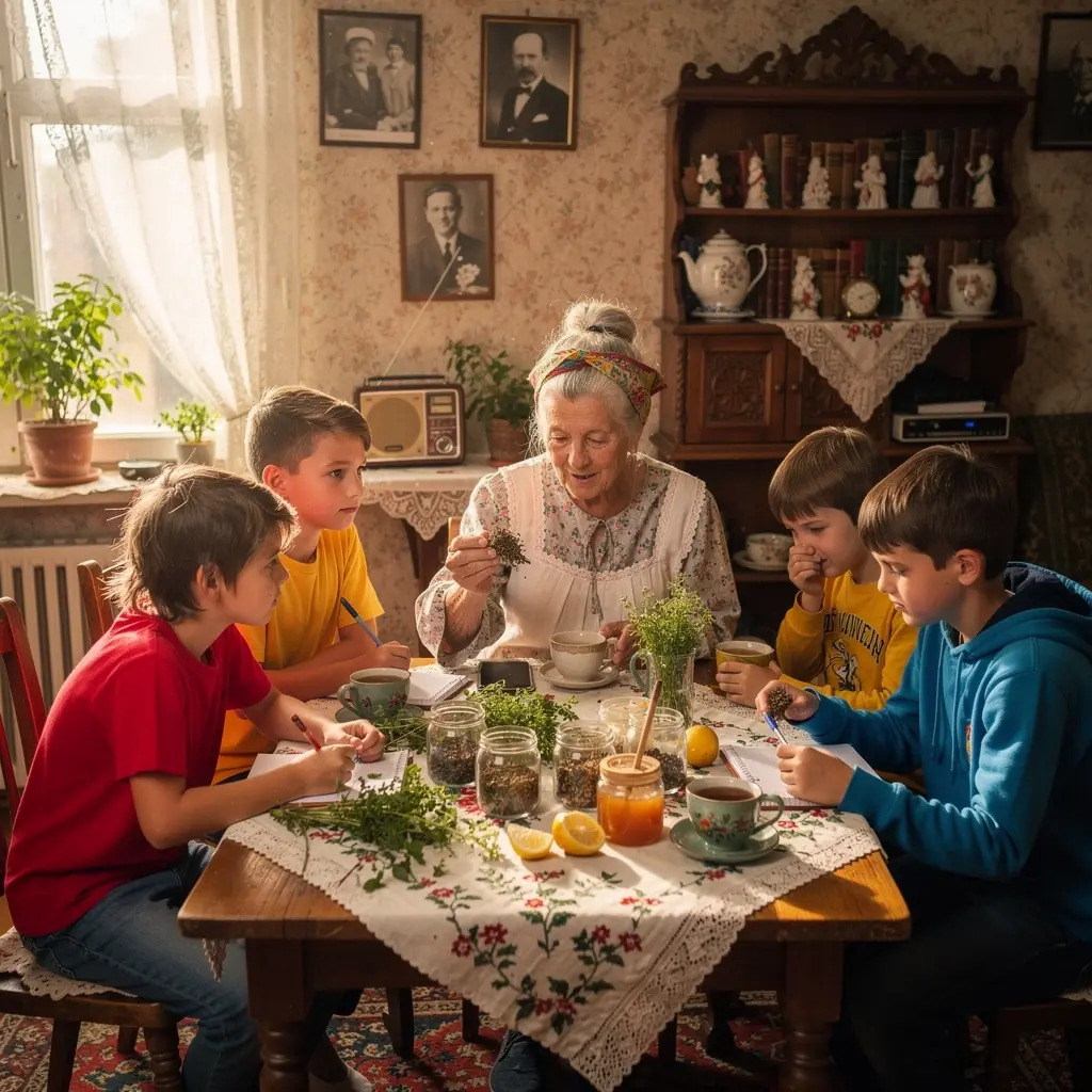 Egy szép teás készlet, amely segít a relaxációban és a vérnyomás kezelésében.