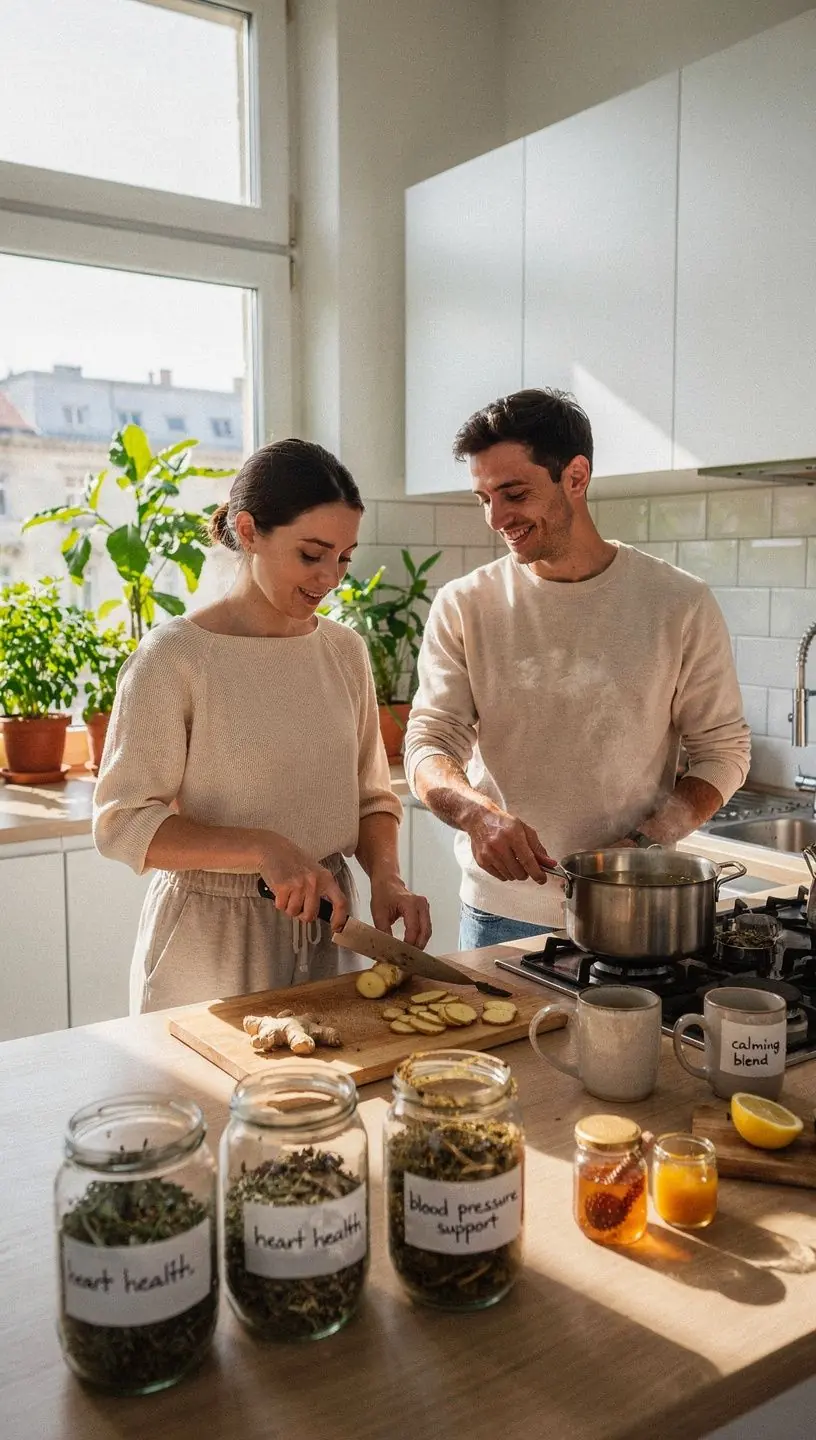 Száraz gyógynövények és teafűk, amelyeket tárolásra készítettek, a legjobb ízért és hatásért.